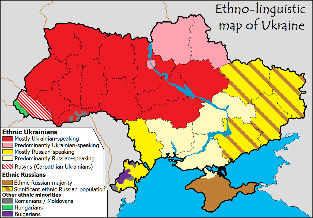 División étnica y lingüística de Ucrania
